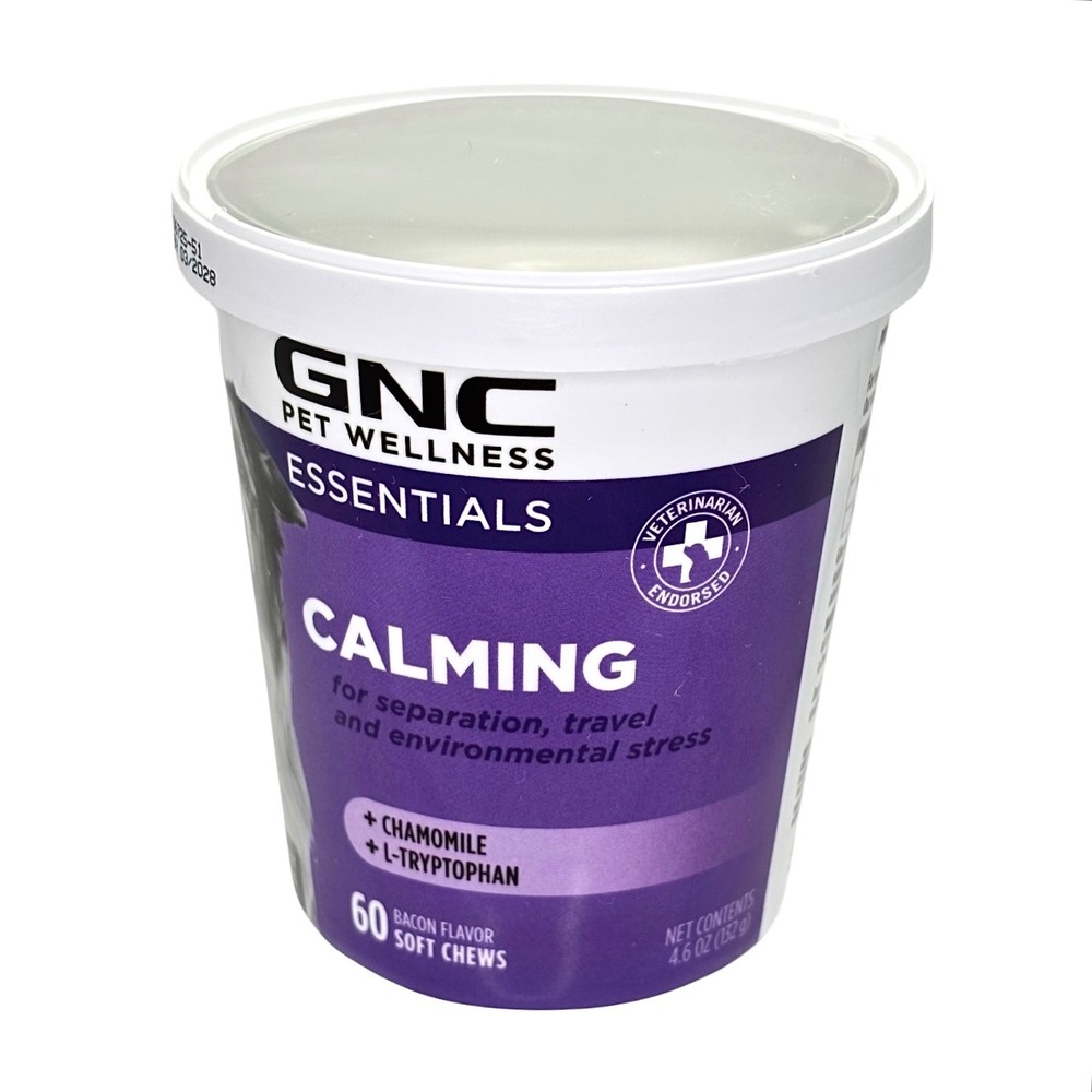 GNC Pet Wellness Essentials‎ Calming Dog Chews Bacon Flavor 60 Count NEW - Picture 4 of 16